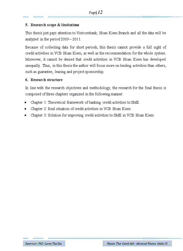 image for page Improving credit activities to small and medium sized enterprises in vietcombank hoan kiem branch