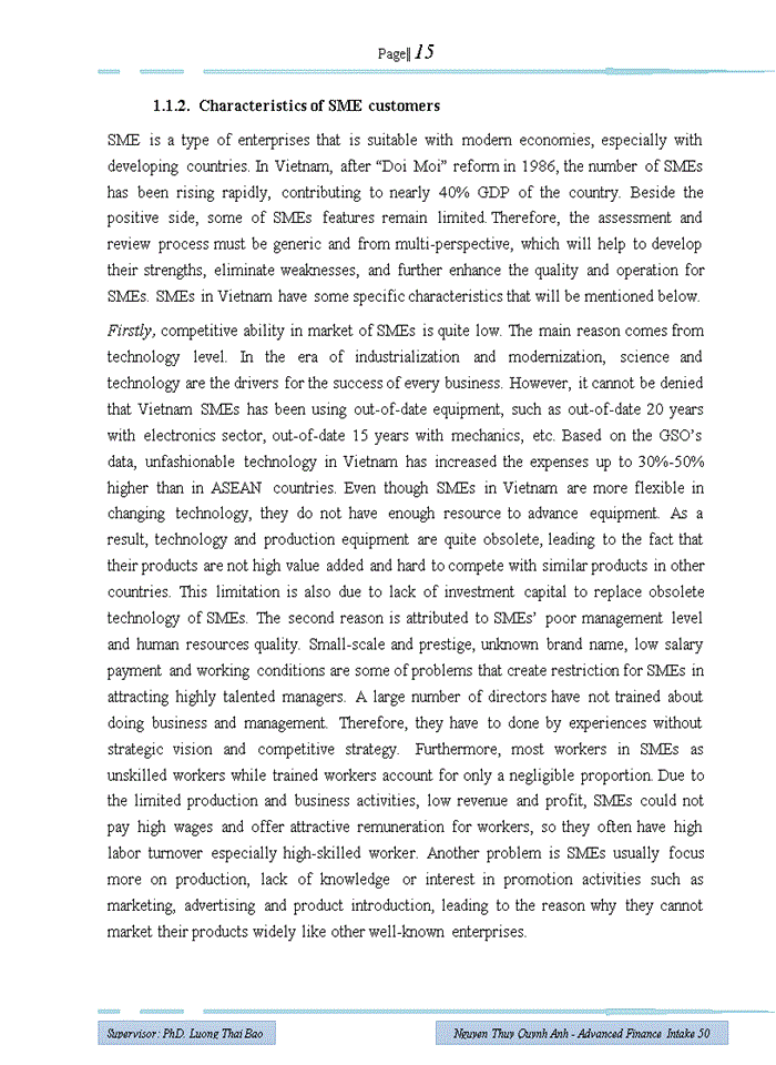 image for page Improving credit activities to small and medium sized enterprises in vietcombank hoan kiem branch