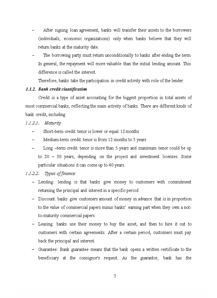 image for page Improving credit risk management in the Bank for Investment and Development of Vietnam – Thang Long Branch