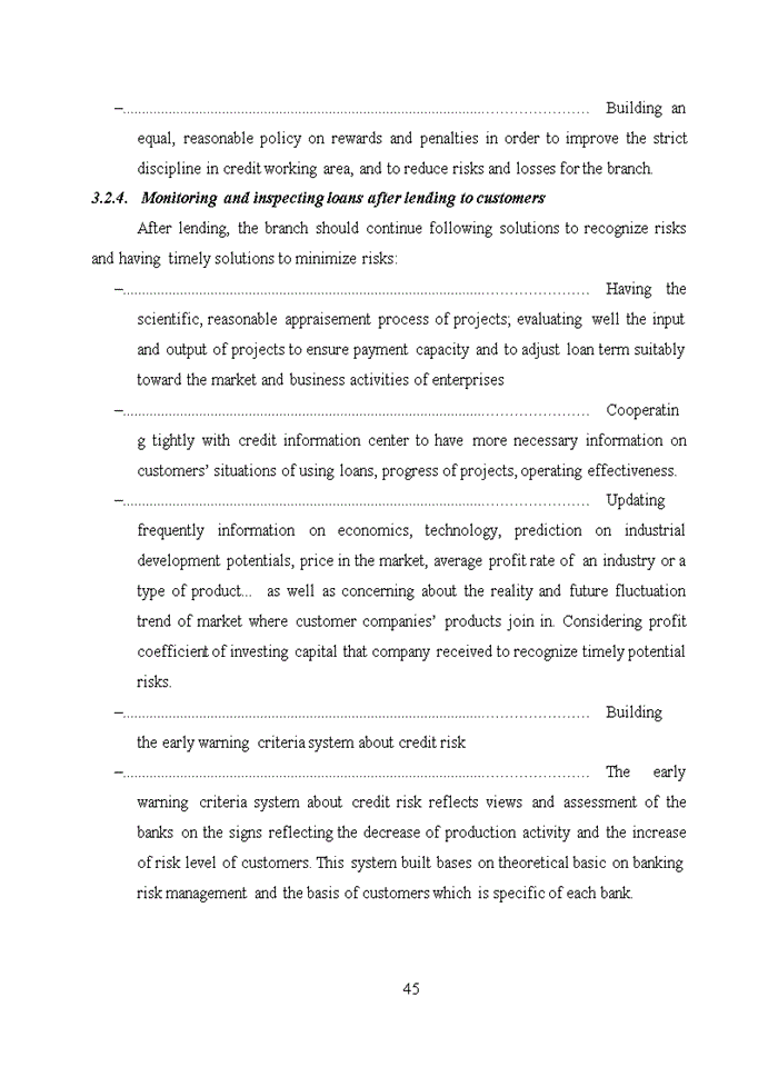 image for page Improving credit risk management in the Bank for Investment and Development of Vietnam – Thang Long Branch