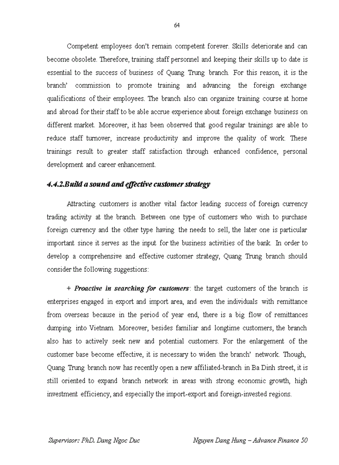 image for page Improving the effectiveness of foreign currency trading activity at quang trung branch, bank for investment and development of vietnam (bidv