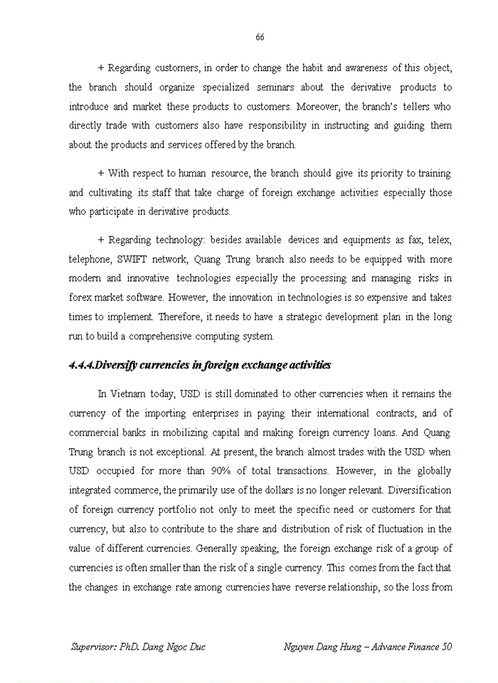 image for page Improving the effectiveness of foreign currency trading activity at quang trung branch, bank for investment and development of vietnam (bidv