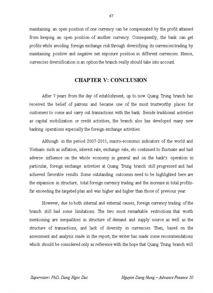 image for page Improving the effectiveness of foreign currency trading activity at quang trung branch, bank for investment and development of vietnam (bidv