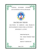 Solutions to improve cdm projects development consulting activities’ efficiency at pvfc