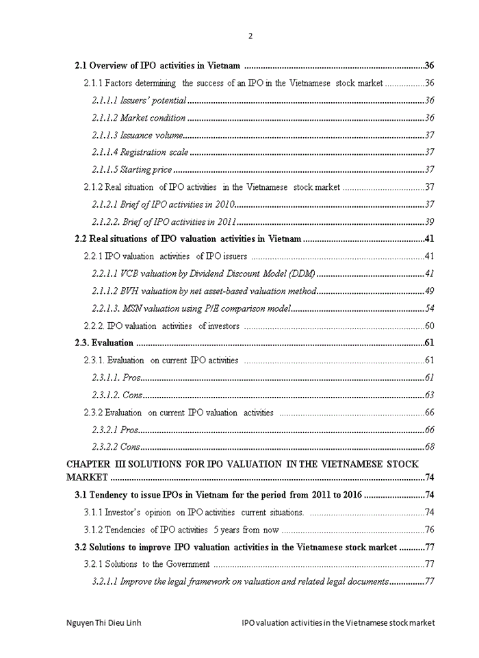 image for page Ipo valuation activities in the vietnamese stock market – real situation and solutions