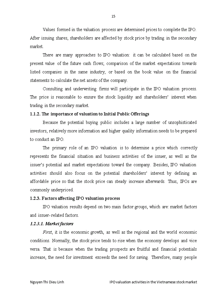 image for page Ipo valuation activities in the vietnamese stock market – real situation and solutions