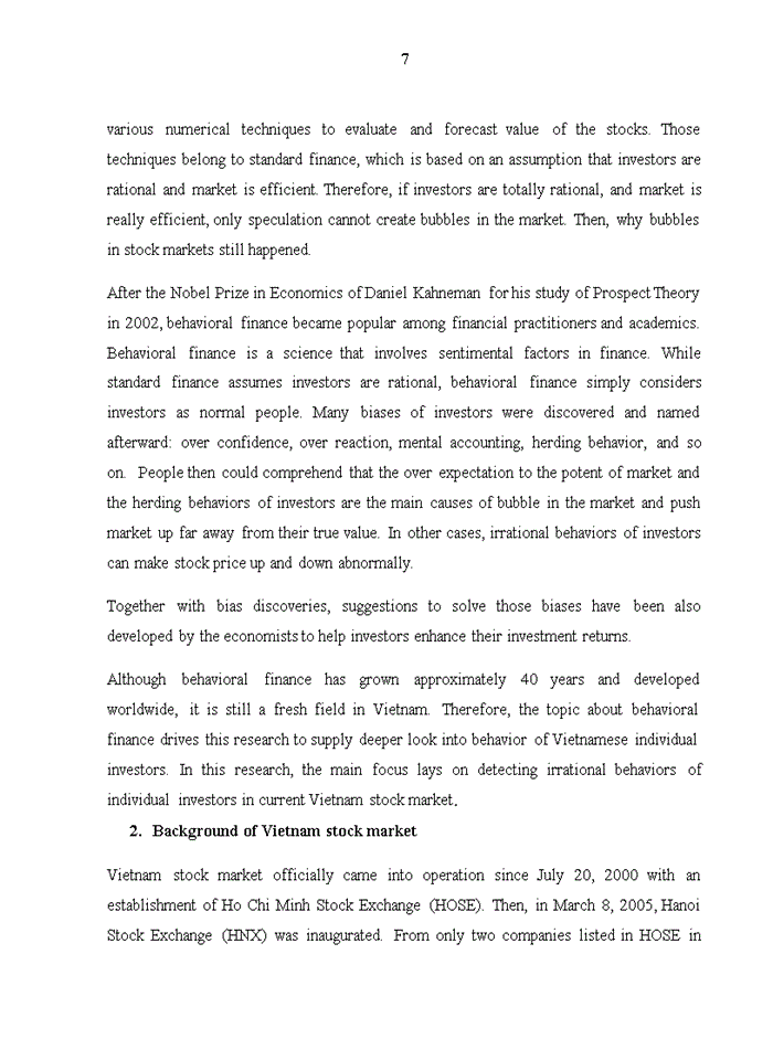 image for page Empirical research on irrational behaviors of individual investors in vietnam stock market