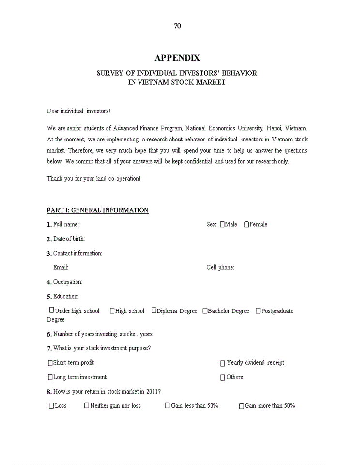 image for page Empirical research on irrational behaviors of individual investors in vietnam stock market