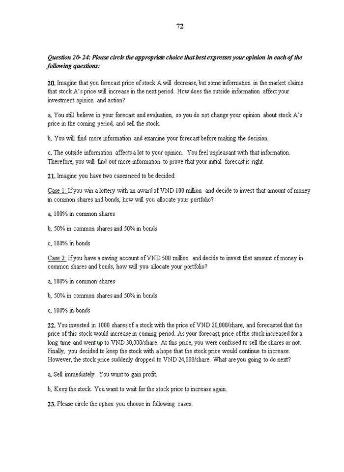 image for page Empirical research on irrational behaviors of individual investors in vietnam stock market