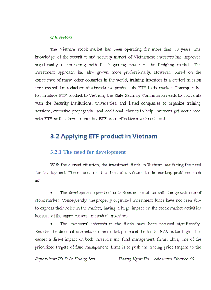 image for page Proposal to apply ETF product into Vietnam Stock Market