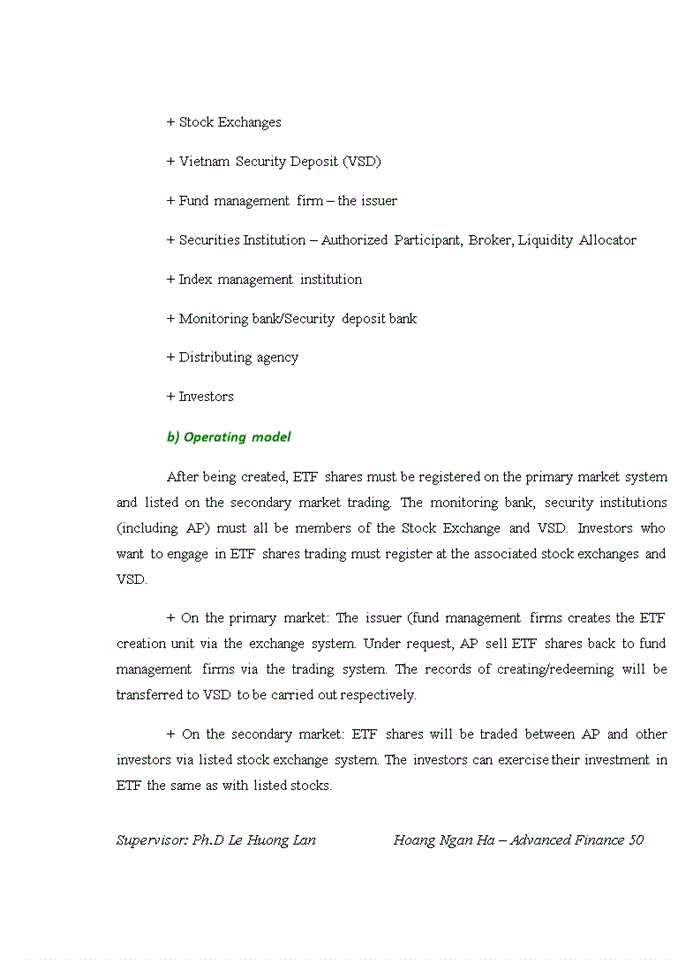 image for page Proposal to apply ETF product into Vietnam Stock Market