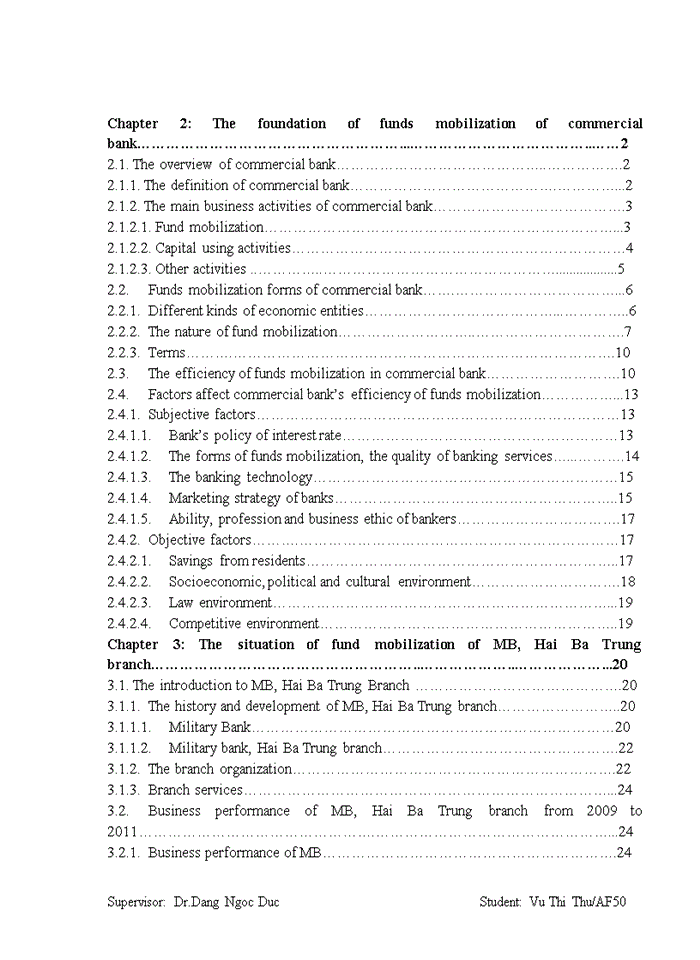 image for page The solutions to improve the efficiency of funds mobilization in Military Bank, Hai Ba Trung branch