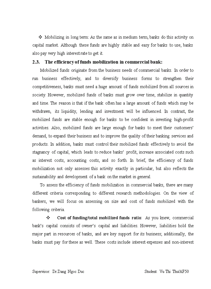 image for page The solutions to improve the efficiency of funds mobilization in Military Bank, Hai Ba Trung branch