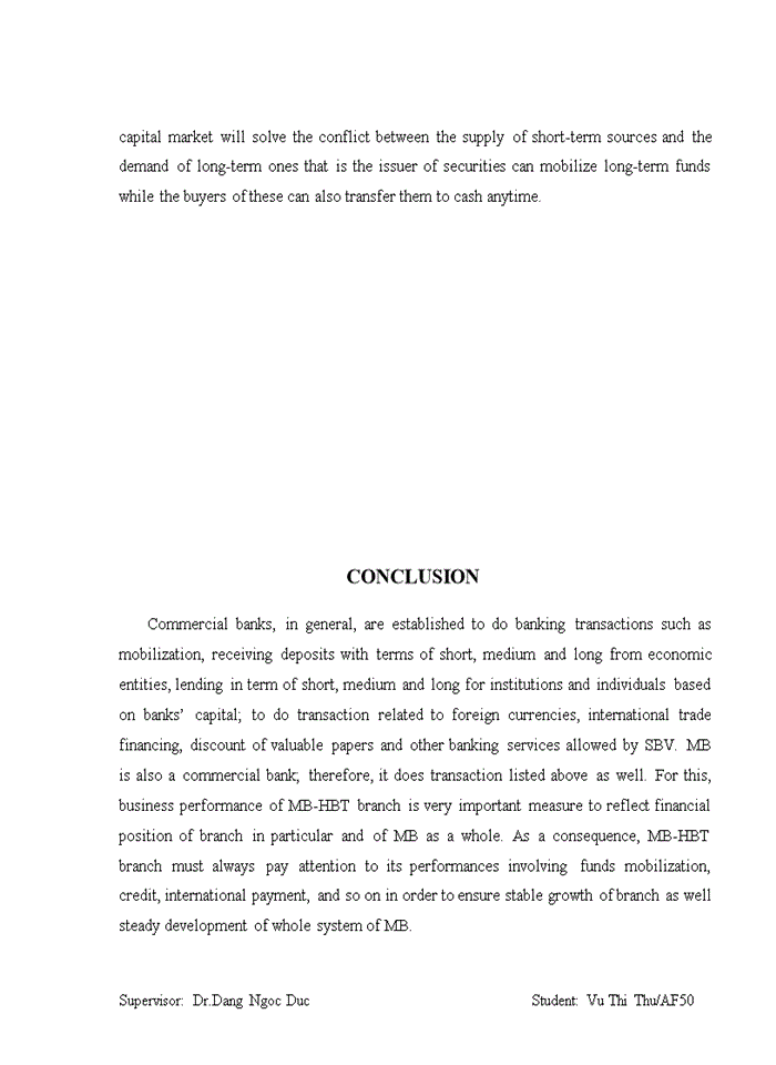 image for page The solutions to improve the efficiency of funds mobilization in Military Bank, Hai Ba Trung branch