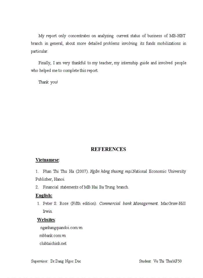 image for page The solutions to improve the efficiency of funds mobilization in Military Bank, Hai Ba Trung branch