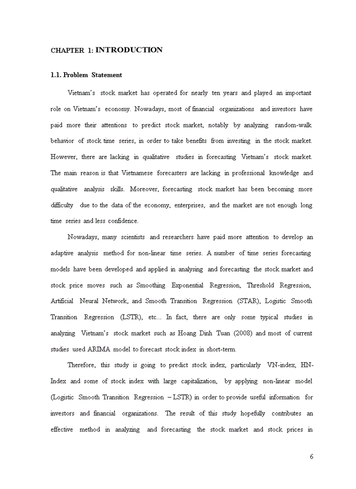 image for page Non-linear model predictability of Vietnam stock market price