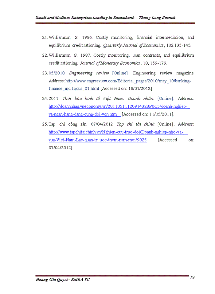 image for page Small and Medium Enterprises Lending in Sacombank – Thang Long Branch