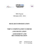 Vrb’s compensation scheme and motivation assessment and recommendation