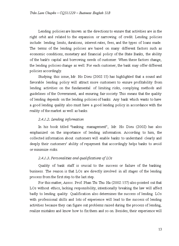 image for page Improving the effectiveness of lending to small and medium enterprises at vietinbank – ben thuy branch