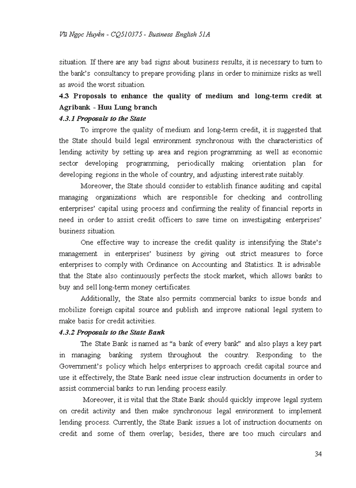 image for page Enhancing the quality of medium and long-term credit in vietnam bank for agriculture and rural development – huu lung branch