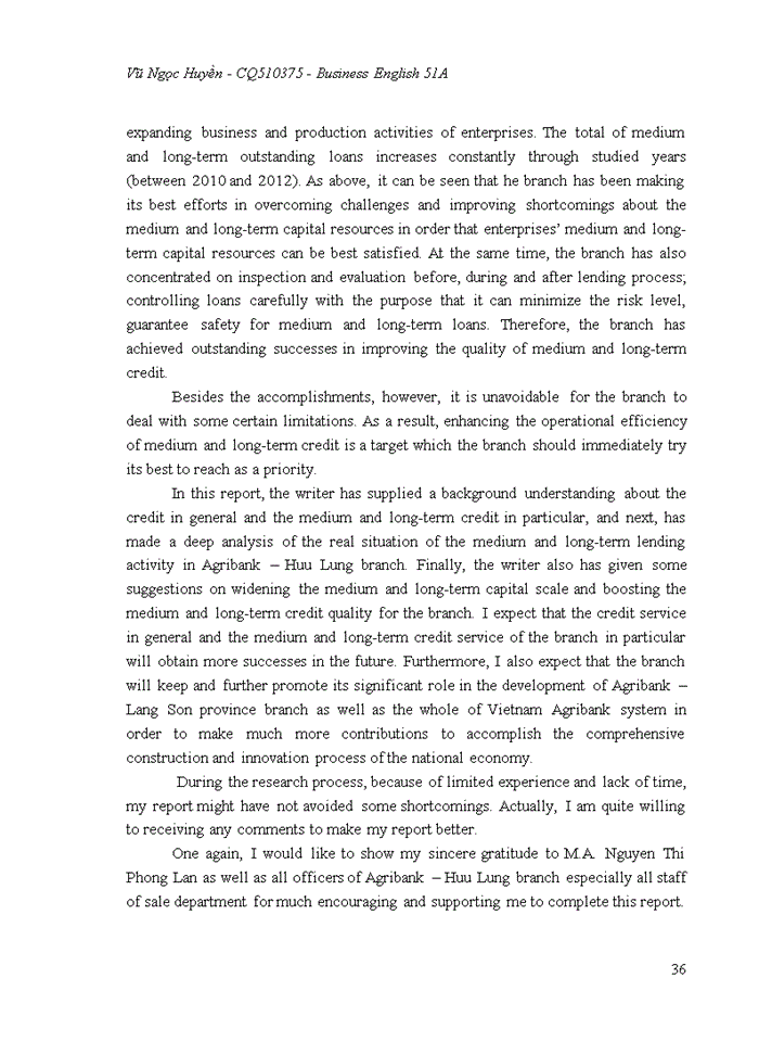 image for page Enhancing the quality of medium and long-term credit in vietnam bank for agriculture and rural development – huu lung branch