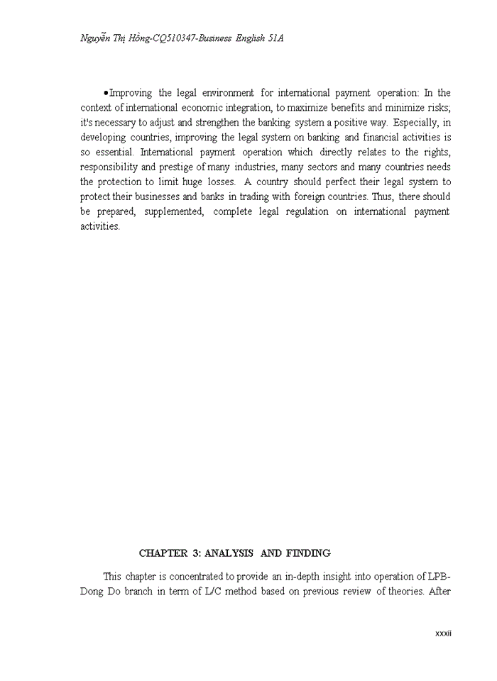 image for page Solutions to limit risks in international payment by using l/c at lienvietpostbank-dong do branch