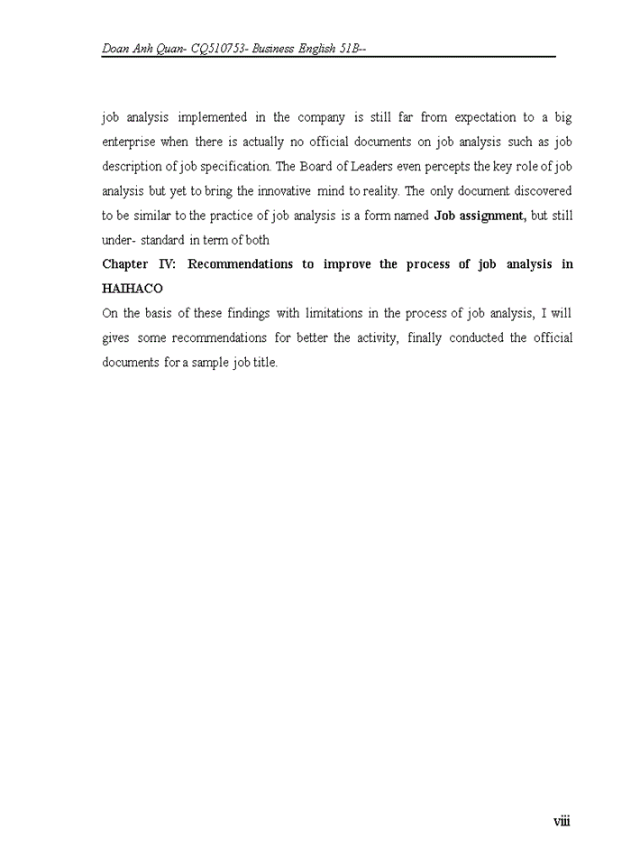 image for page Improving the process of job analysis in haiha confectionery joint-stock company haihaco