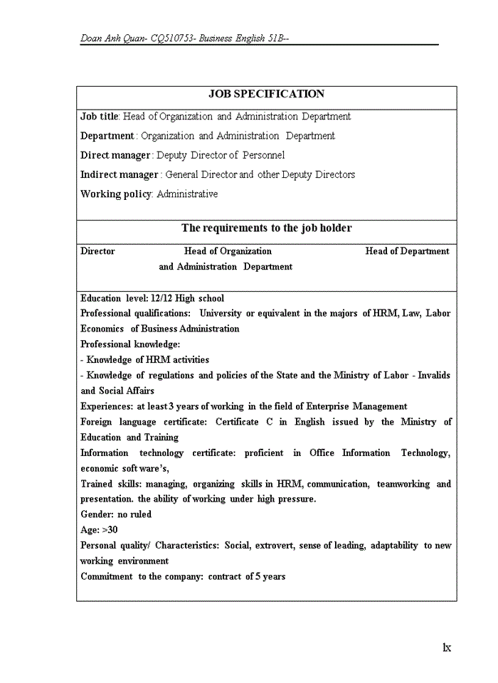 image for page Improving the process of job analysis in haiha confectionery joint-stock company haihaco