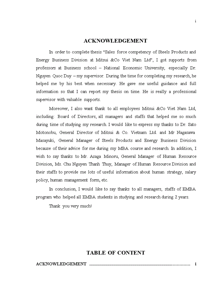 image for page Sales force competency of steels products and energy business division in mitsui &co viet nam ltd