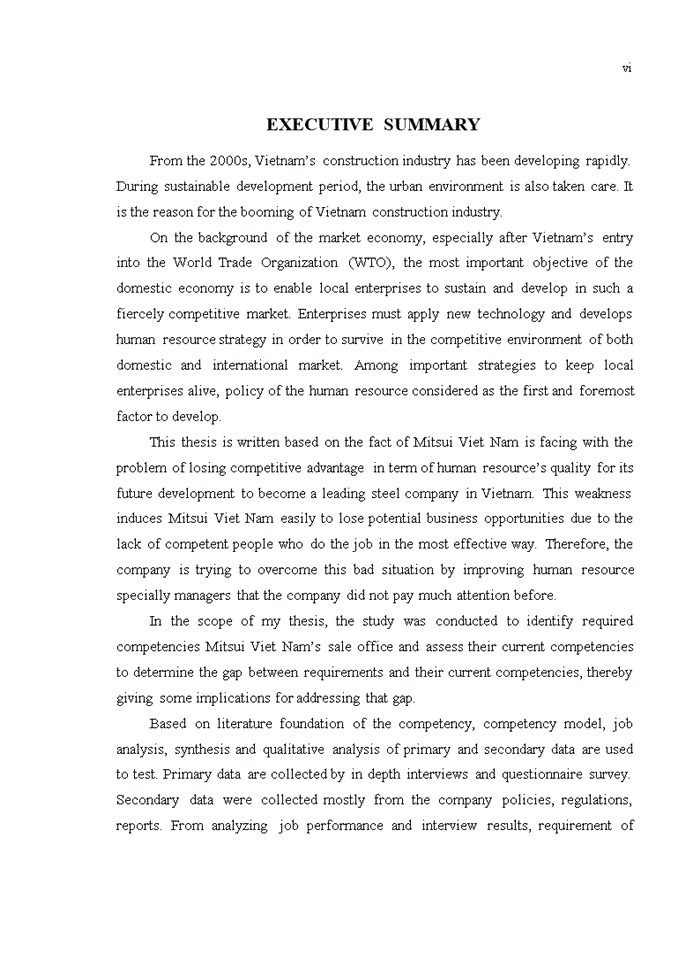 image for page Sales force competency of steels products and energy business division in mitsui &co viet nam ltd