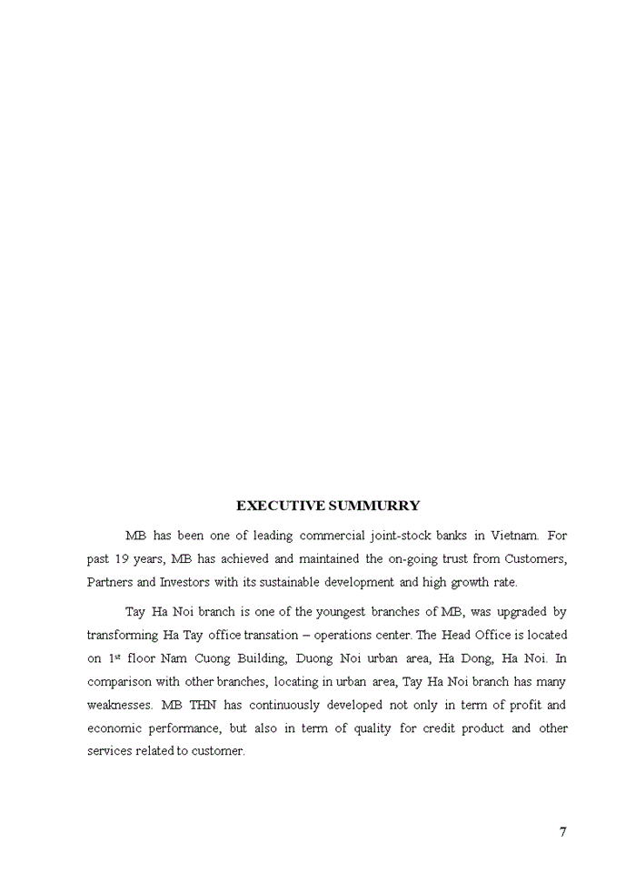 image for page Enhancing lending activities to small and medium sized enterprises in military bank  tay ha noi branch