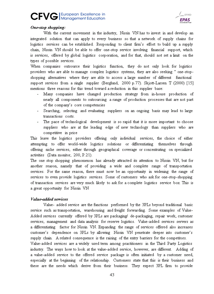 image for page Improving third party logistics in nissin logistics (vn) co., ltd