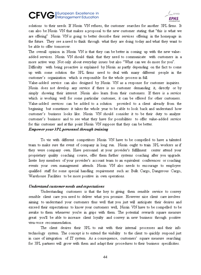 image for page Improving third party logistics in nissin logistics (vn) co., ltd