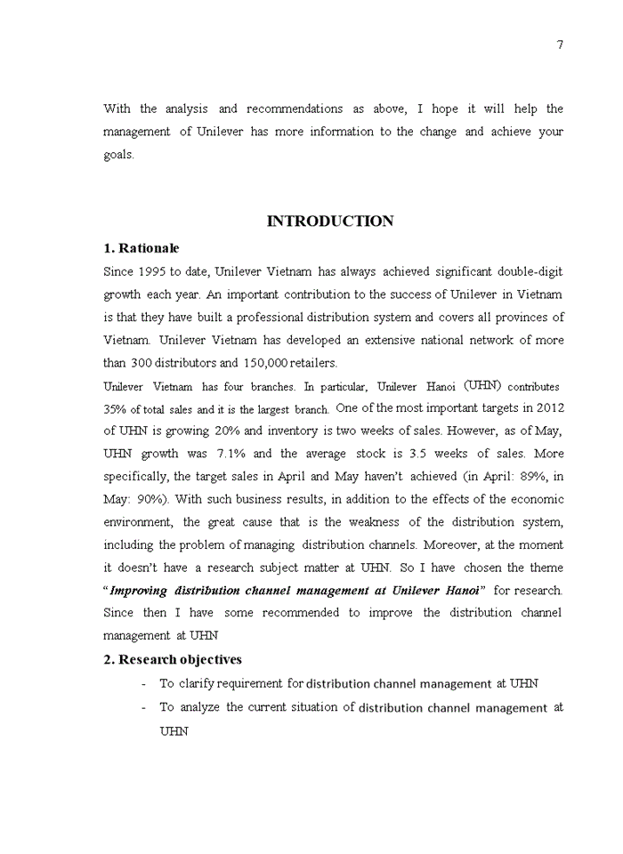 image for page Improving distribution channel management at Unilever Hanoi