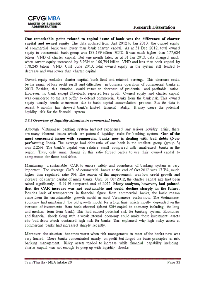 image for page Strengthen the liquidity risk management on the case study of the bank of tokyo mitsubishi ufj vietnam (btmu)