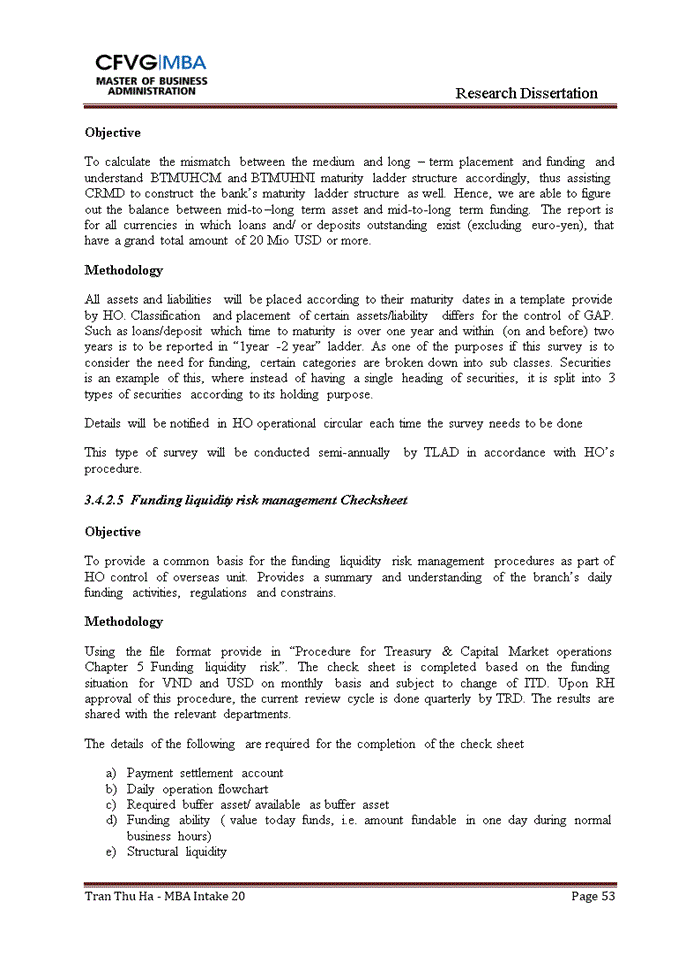 image for page Strengthen the liquidity risk management on the case study of the bank of tokyo mitsubishi ufj vietnam (btmu)