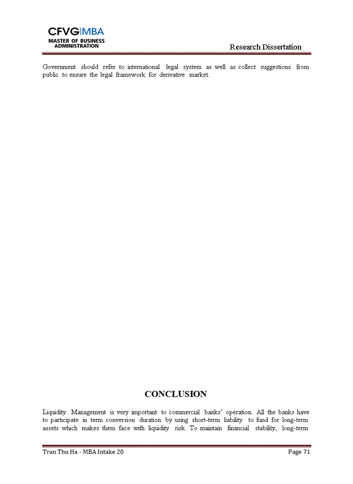 image for page Strengthen the liquidity risk management on the case study of the bank of tokyo mitsubishi ufj vietnam (btmu)