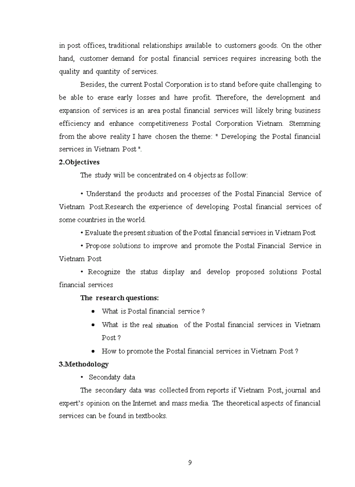 image for page Developing the postal financial services in vietnam post