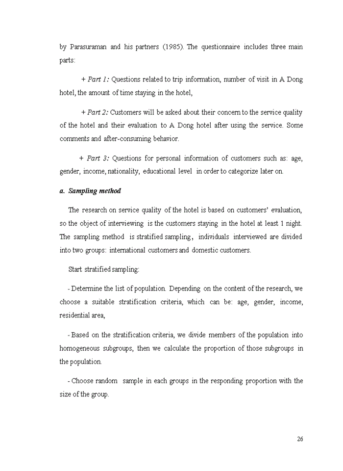 image for page Evaluating service quality of A Dong hotel Bachelor of Business Administration in English (E-BBA) Thesis