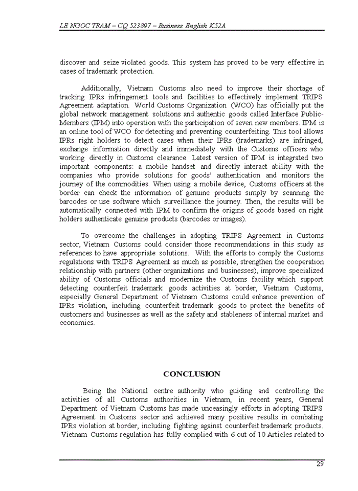 image for page Trips agrement adoption of vietnam customs in combatting counterfeit trademark goods at border