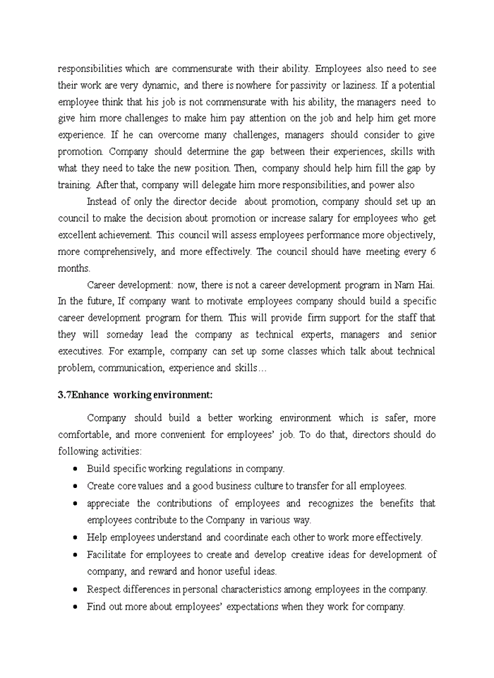 image for page Employee Motivation At Nam Hai Joint Stock Company