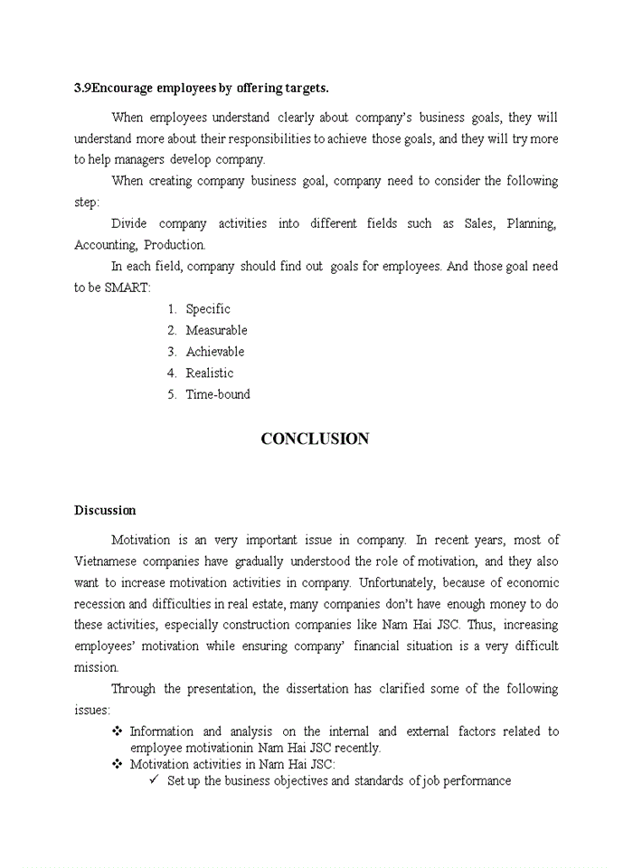 image for page Employee Motivation At Nam Hai Joint Stock Company