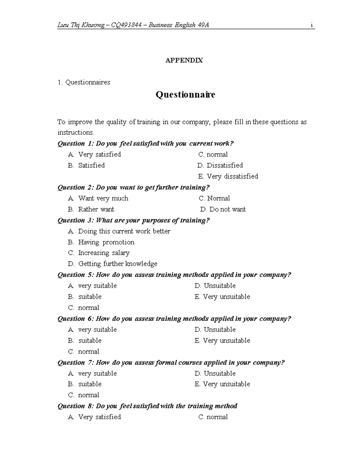 image for page Improving training programs to increase revenue of thanh nam technology development and construction joint – stock company