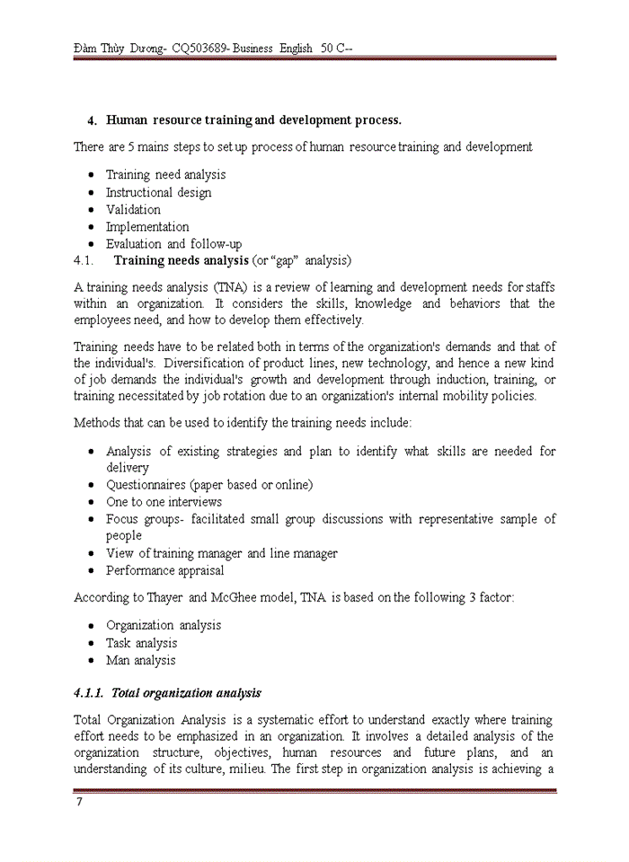 image for page Improving training and development program for Insurance Agents in Viet Nam Cathay Life Insurance Company