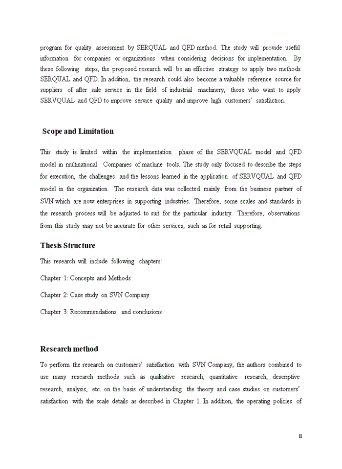 image for page Apply servqual & quality function deployment to improve customer satisfaction with after-sales service in machinery manufacturing, case study: svn company