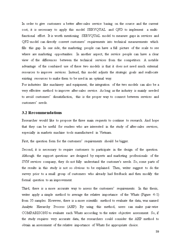 image for page Apply servqual & quality function deployment to improve customer satisfaction with after-sales service in machinery manufacturing, case study: svn company