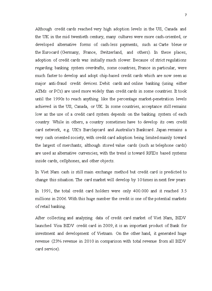 image for page Improve after sale service of visa credit card in bidv