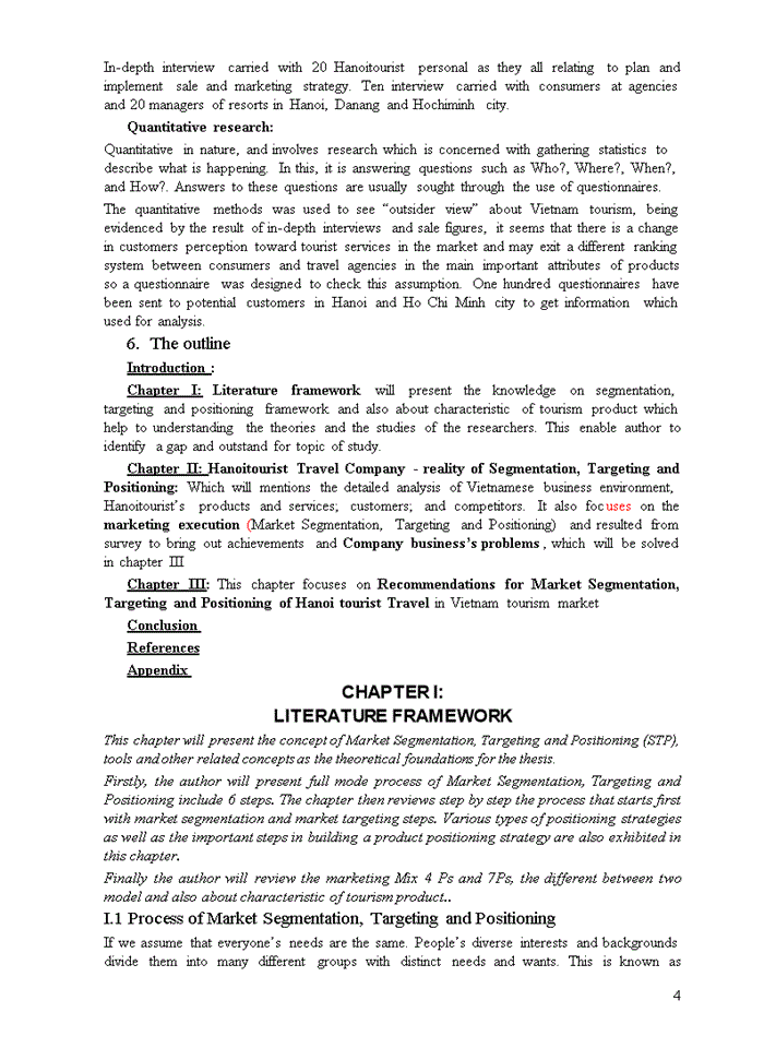 image for page Market Segmentation, Targeting and Positioning of Hanoitourist Travel Company