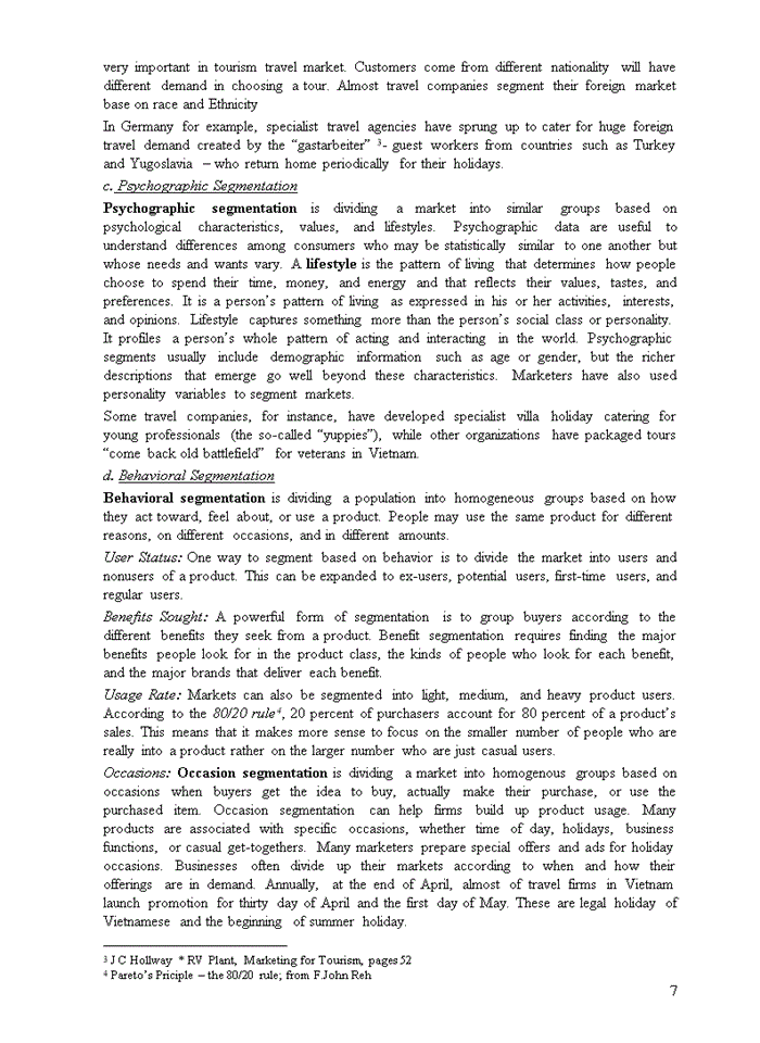 image for page Market Segmentation, Targeting and Positioning of Hanoitourist Travel Company