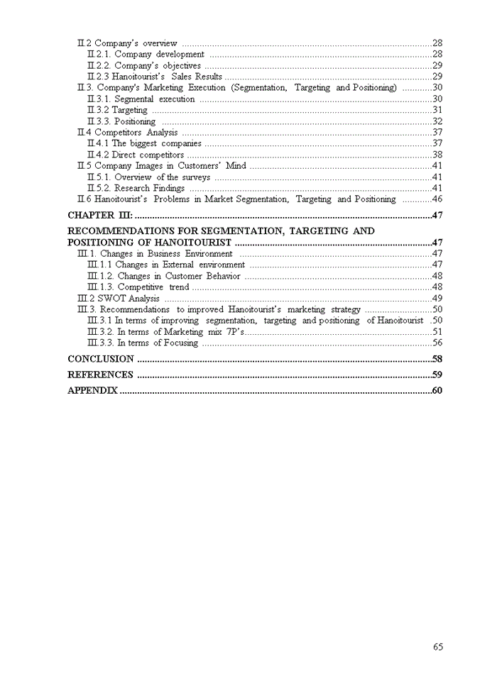 image for page Market Segmentation, Targeting and Positioning of Hanoitourist Travel Company